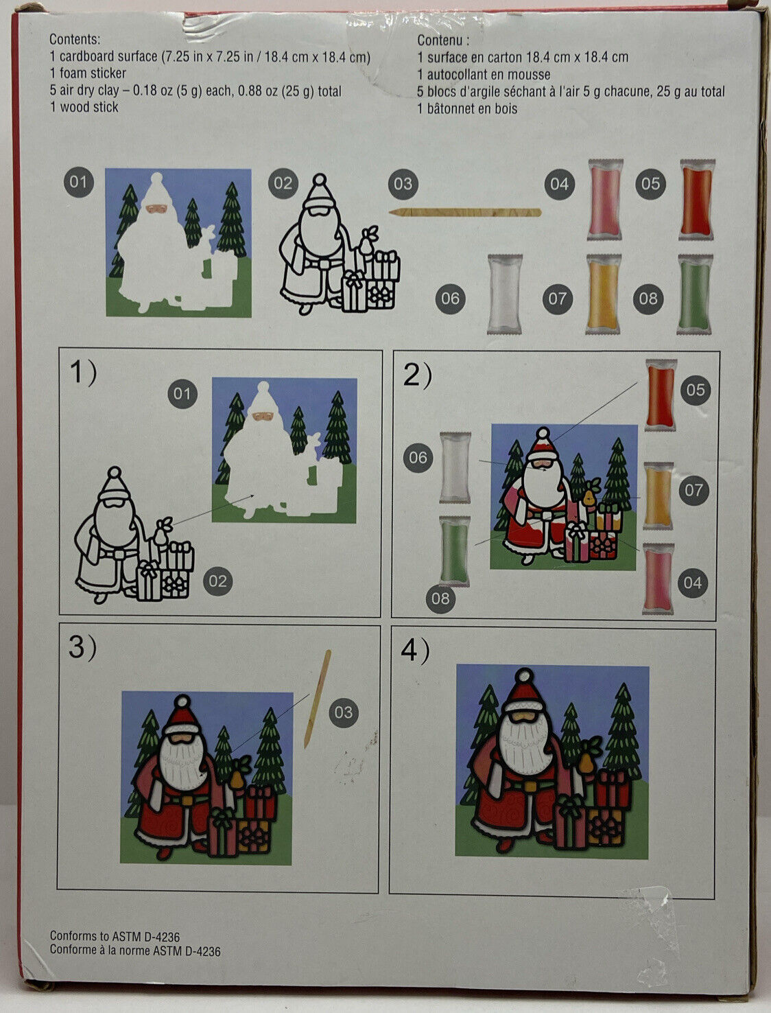 Creatology Christmas Craft Air Dry Clay Art Kit SANTA CLAUS  Kids 6+ Family DIY