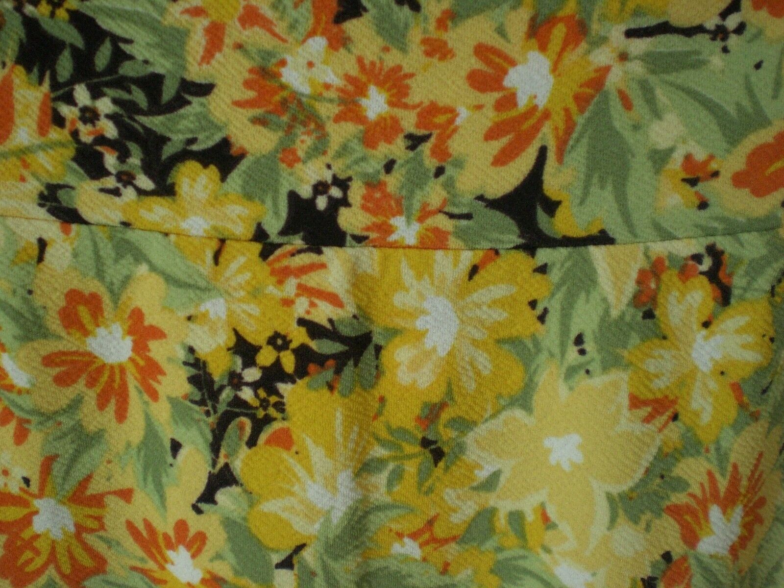 LuLaRoe Floral Cassie Skirt Yellow Orange SMALL