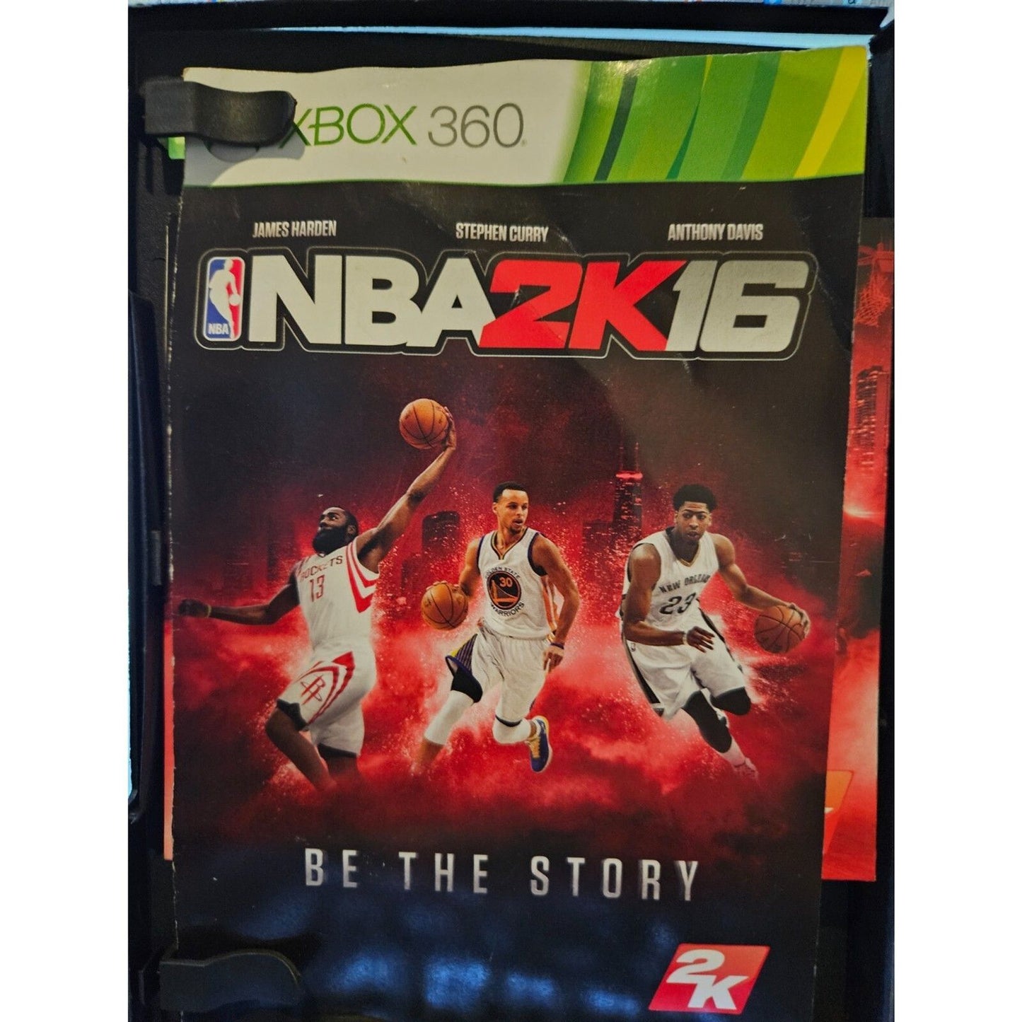NBA 2K16 (XBOX 360) New Case. Tested. Worn Artwork. Manual.