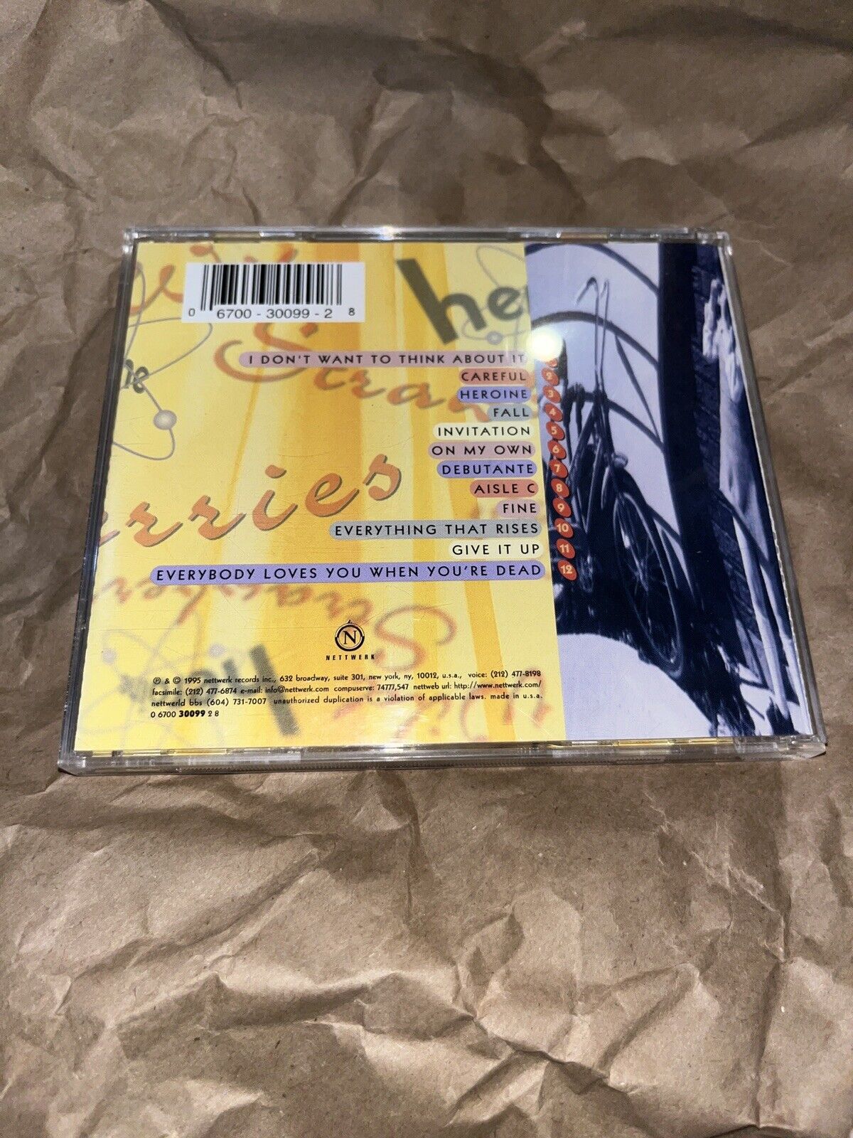 Heroine by Wild Strawberries (CD, Apr-1996, Nettwerk America)
