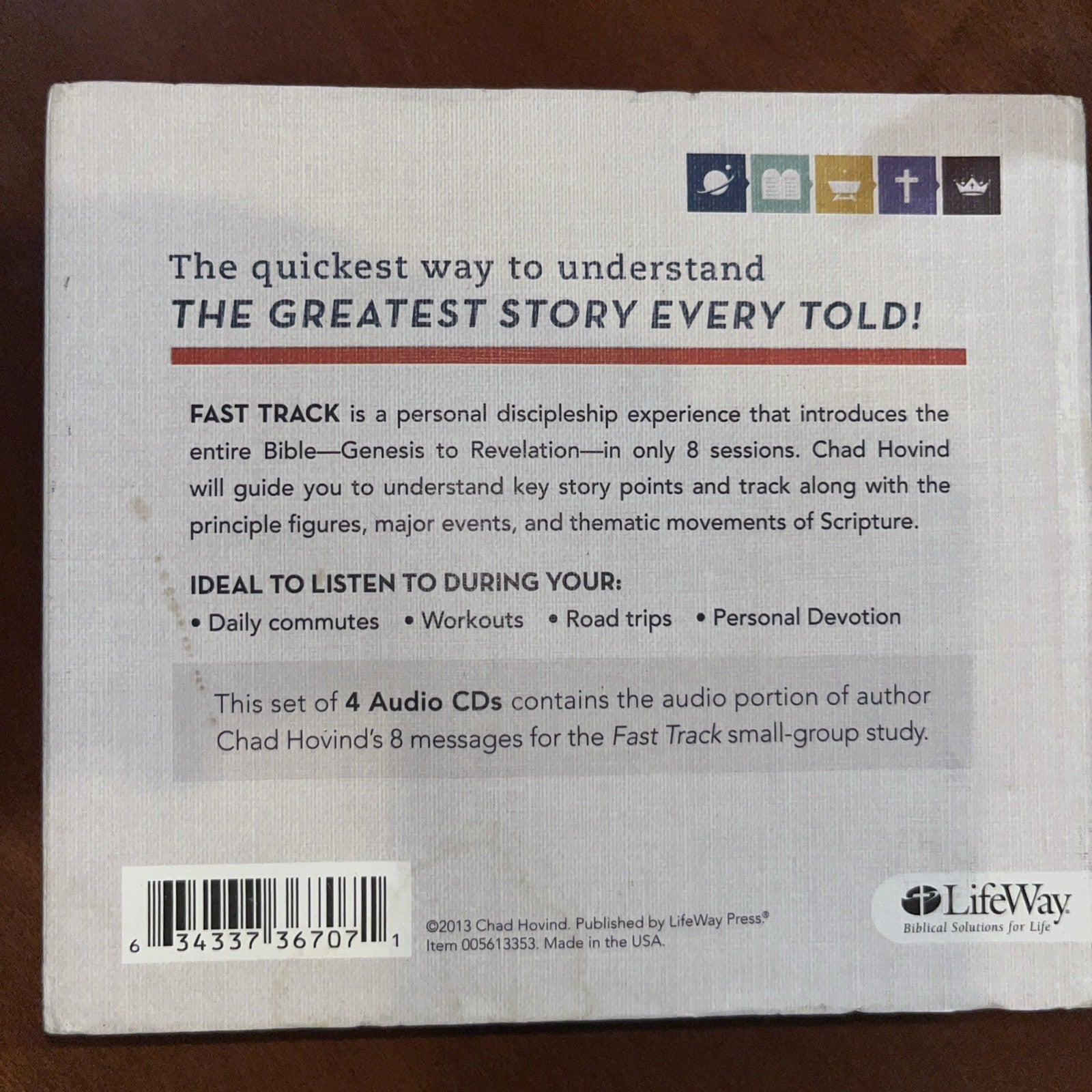 ADUOBOOK: Lifeway Fast Track: Genesis To Revelation- 4 CD Set- Chad Hovind   A17