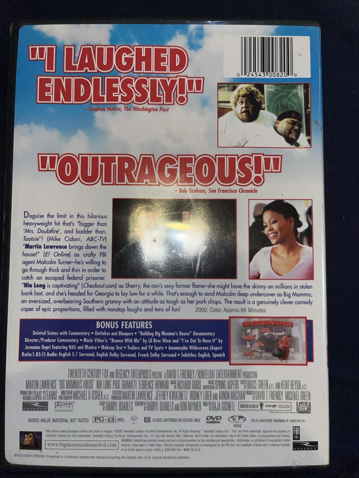 Big Momma's House (DVD, 2000)
