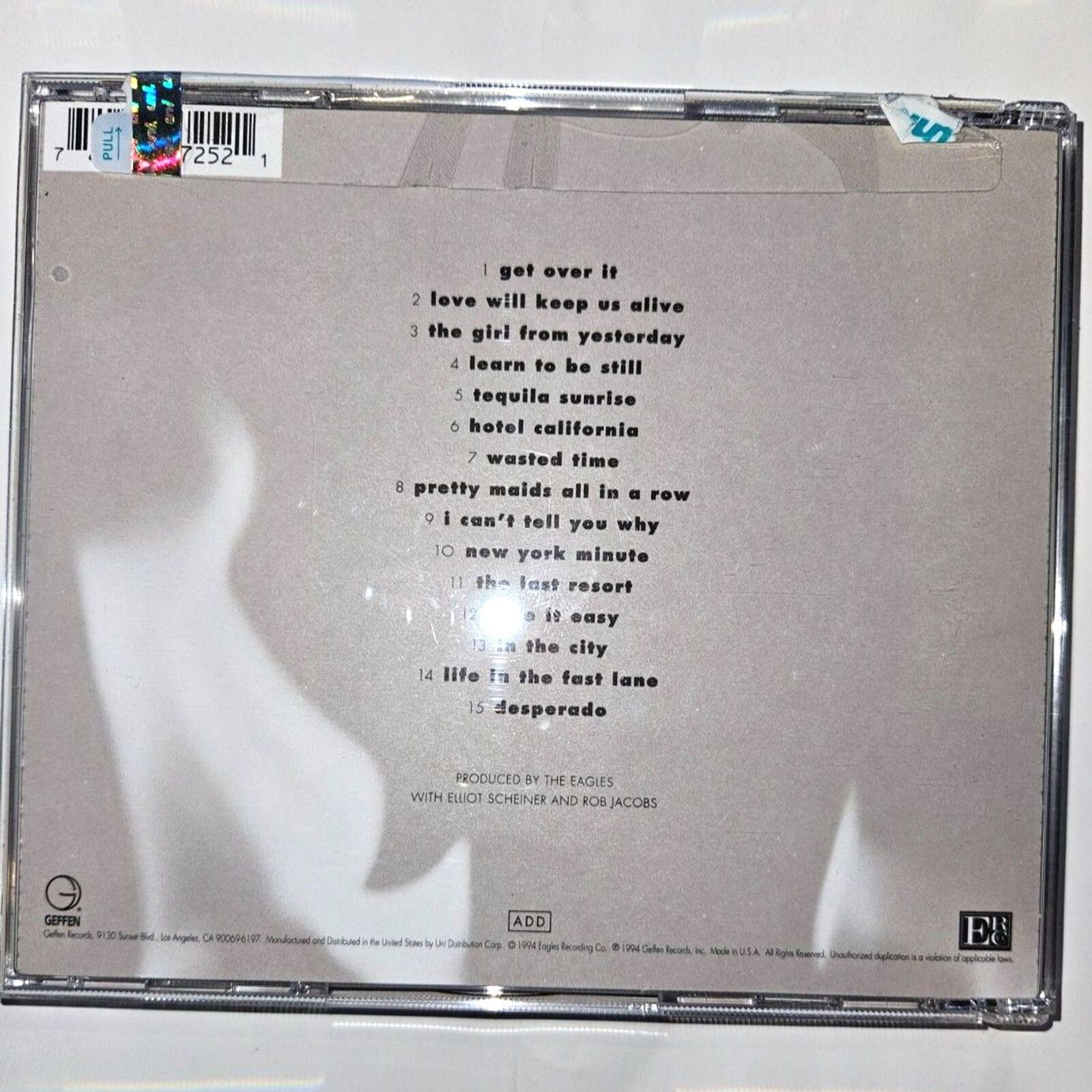 Eagles - Hell Freezes Over (CD) Tested. No scratches. Minor shelf wear.