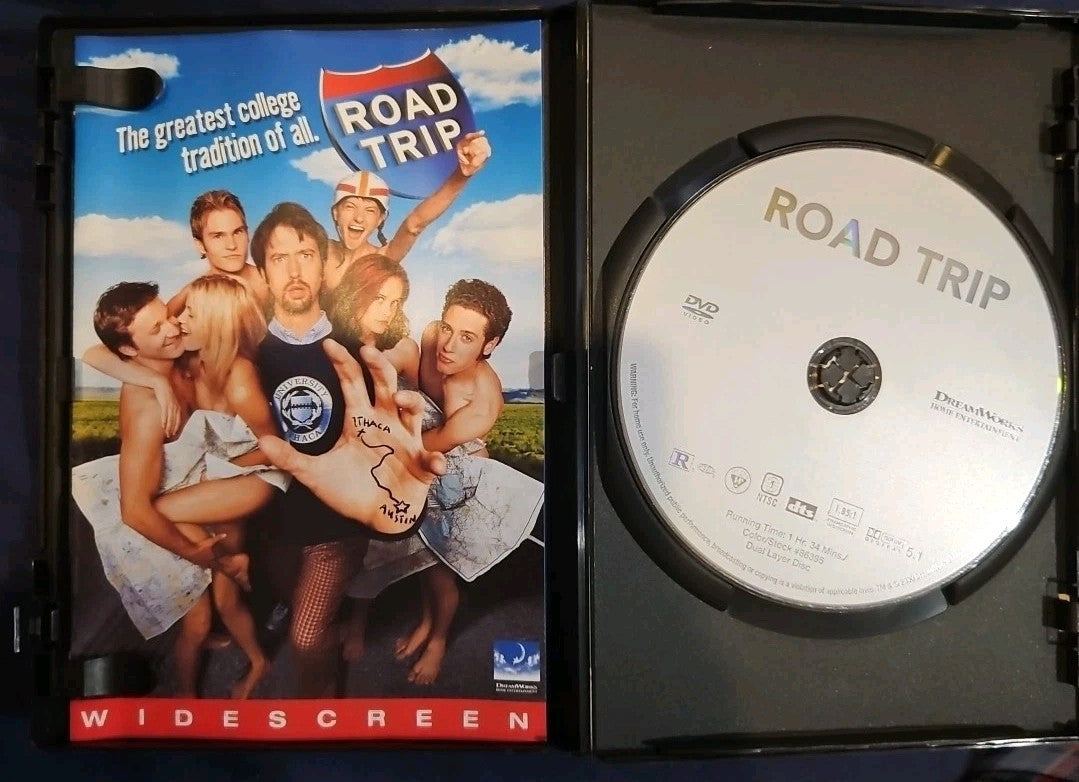 Road Trip (DVD, 2000) Cover Art Moisture Damage. Tested