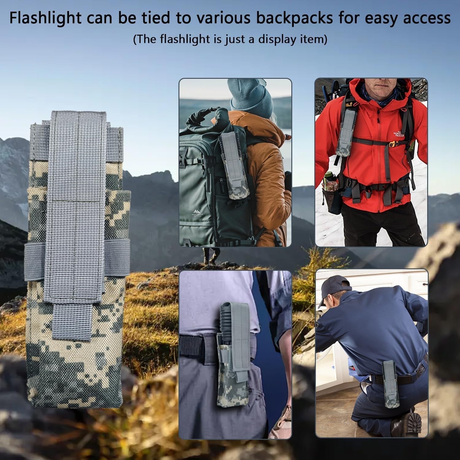 Weoxi Tactical Flashlight Holster (Flashlight NOT Included