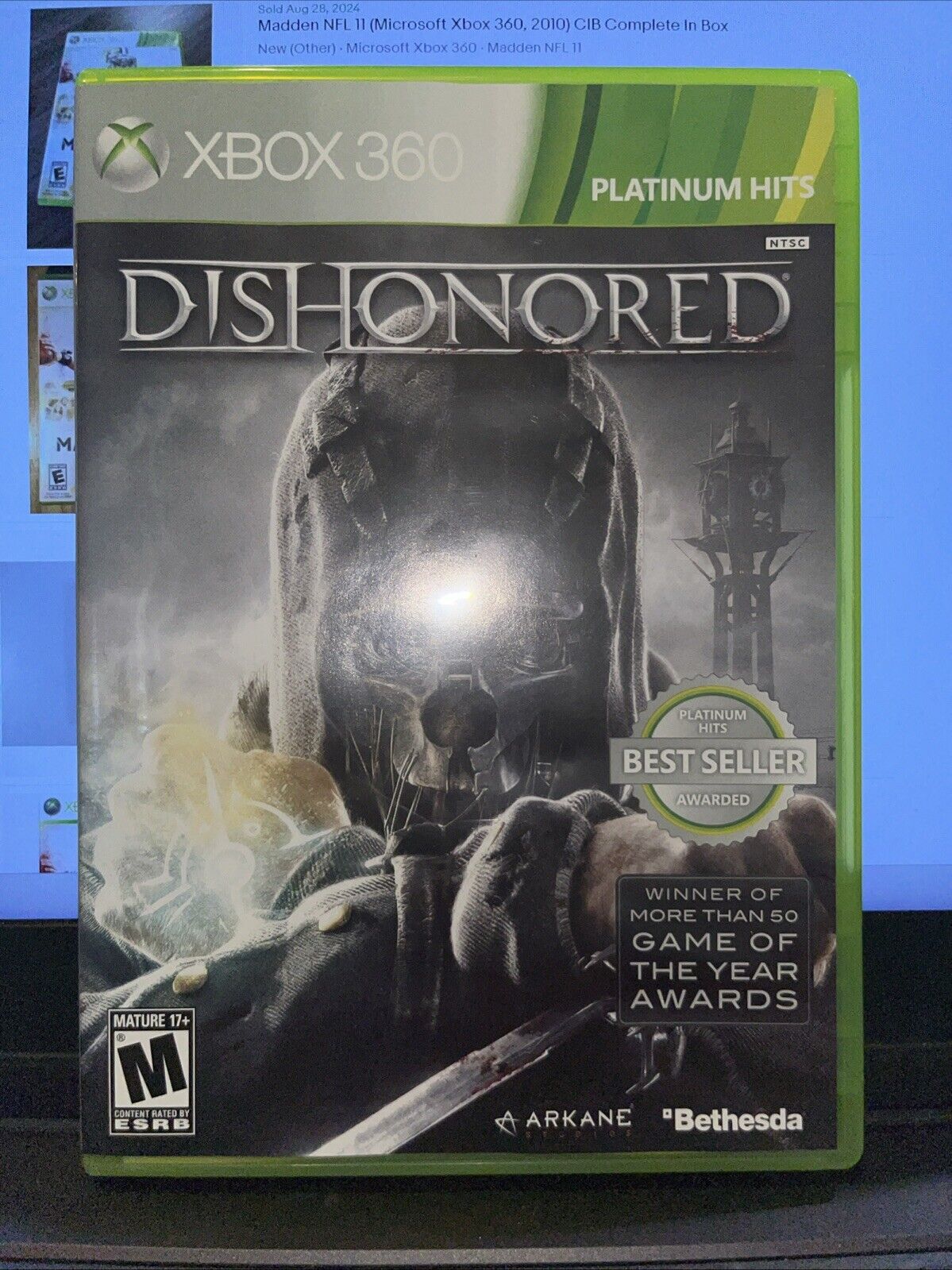 Dishonored - Xbox 360 - CIB - Tested. New Case. No Scratches.  Resealed