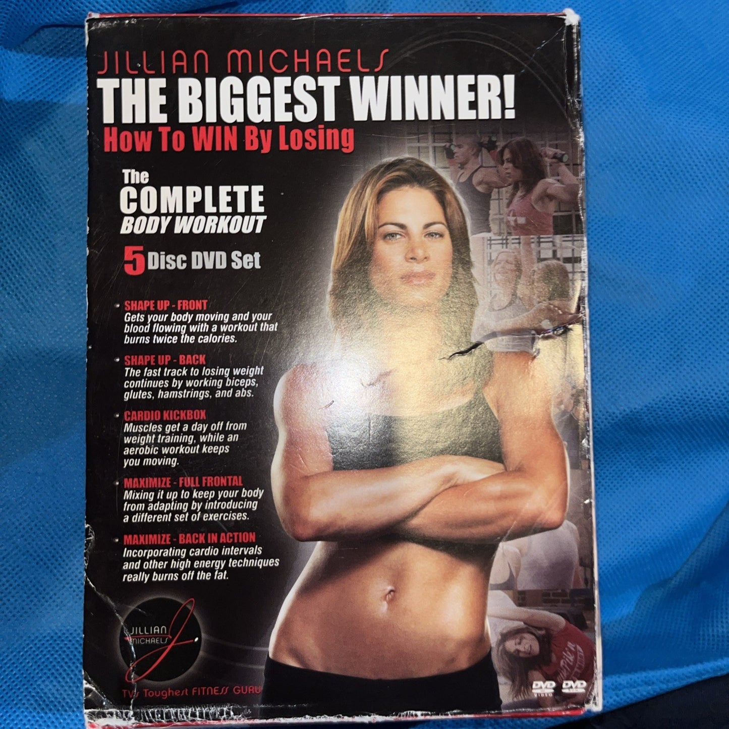 Jillian Michael’s The Biggest Winner (DVD) 5-Disc Set. Box Wear. DVDs Sealed
