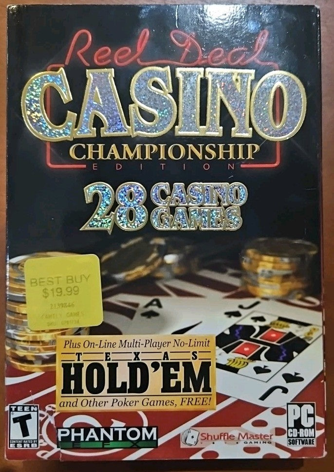 Reed Deal Casino Championshp Edition PC Game by Phantom EFX. Still Sealed