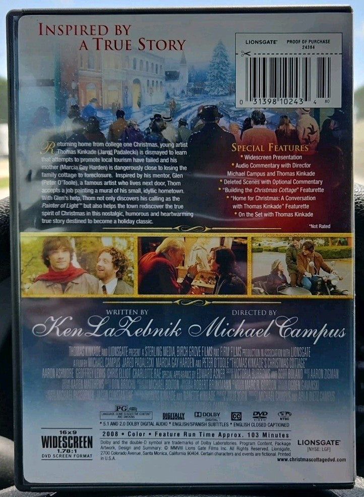 Thomas Kinkade’S Christmas Cottage (DVD, 2008) Sealed