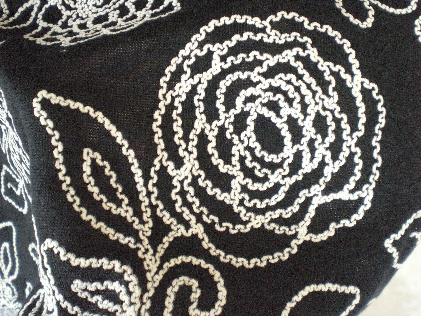 LuLaRoe NWT Elegant Grace Top Shirt Blouse Black with White Floral and Lace