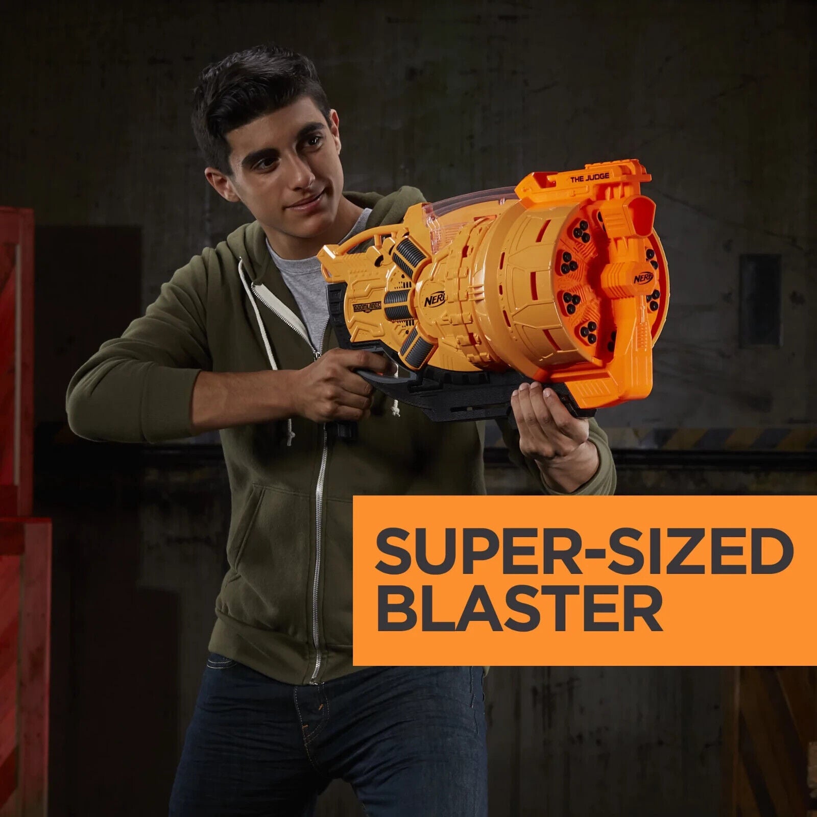 Nerf Doomlands 2169 The Judge Gun Blaster Holds 30 Darts Tested Working
