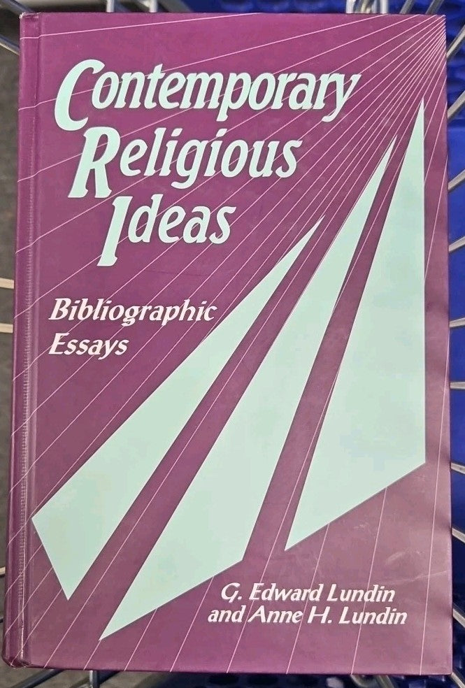 Contemporary Religious Ideas : Bibliographic Essays by Anne Lundin and Edward...