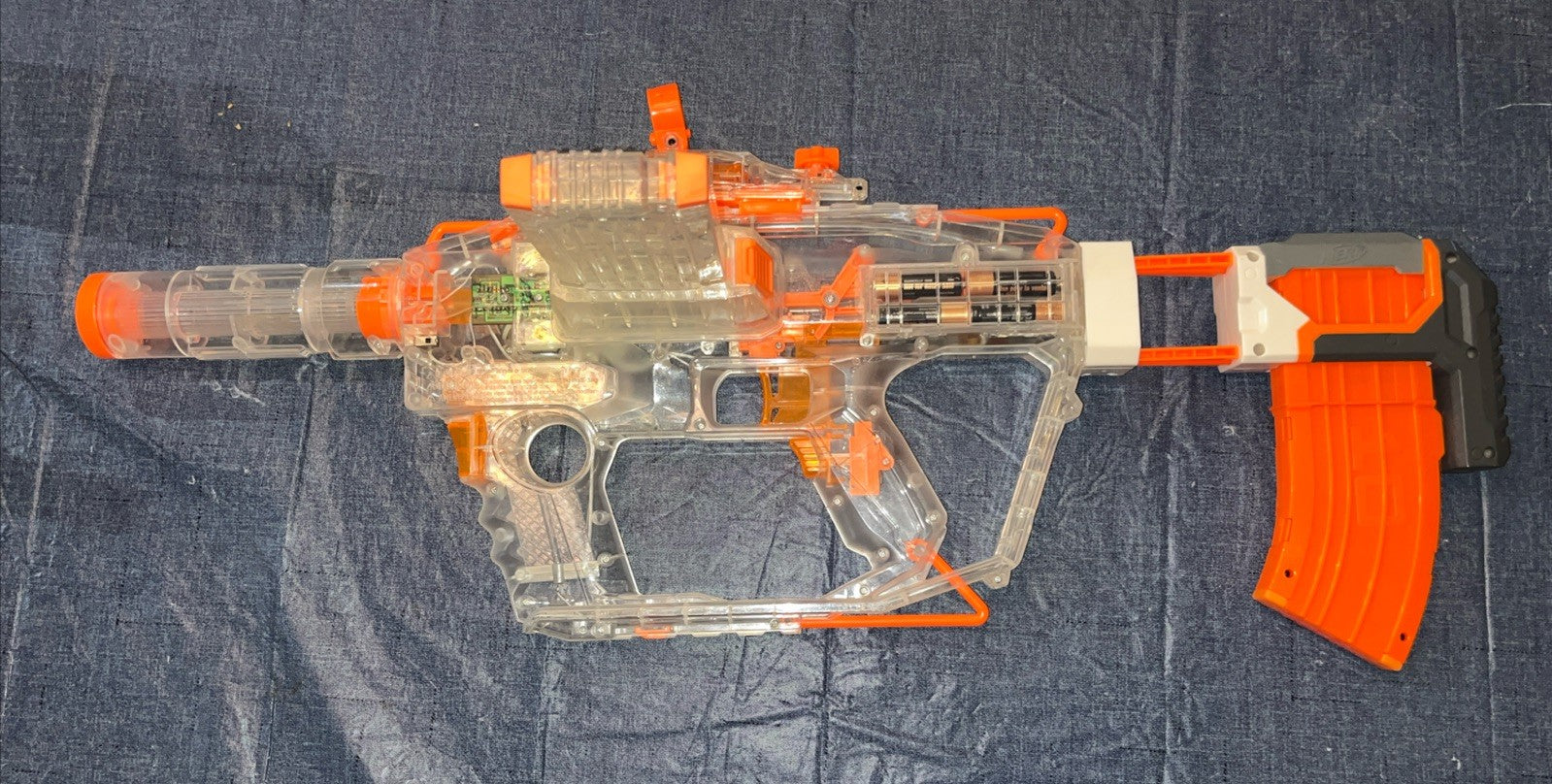 Nerf Motorized Evader Modulus Rifle  w/ Switchable Illumination + 2 Mags