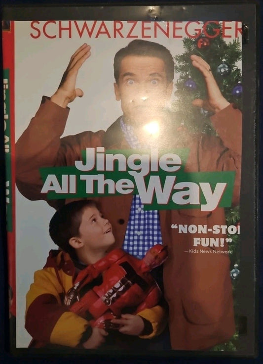 Jingle All the Way (DVD, 1996) Artwork Cropped. Slimcase. Tested