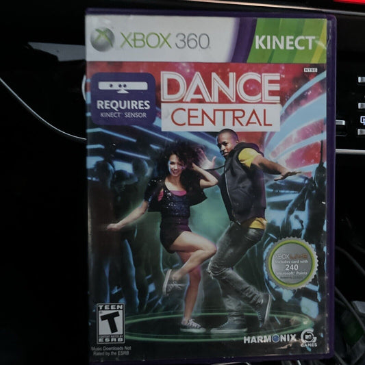 Dance Central (Microsoft Xbox 360) Complete w/Manual, Cover  Art Wrinkled