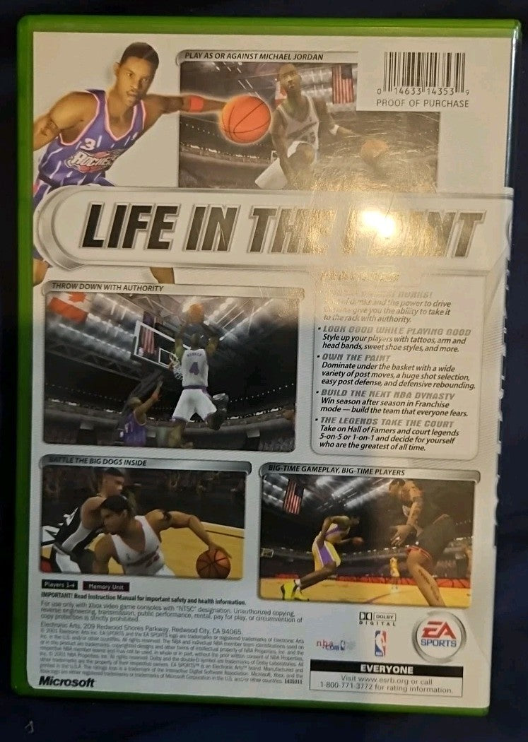 Nba Live 2002 - Microsoft Xbox. Tested. No Scratches. New Case