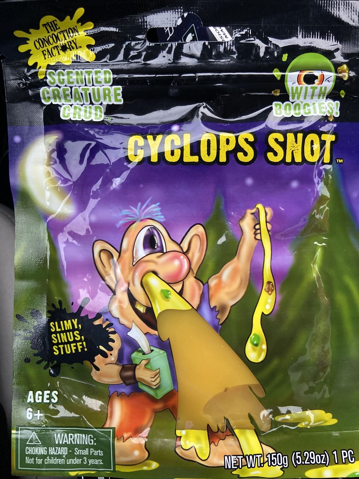 Fantasma Yellow Cyclops Snot with Boogies â Slime Compound with Pieces