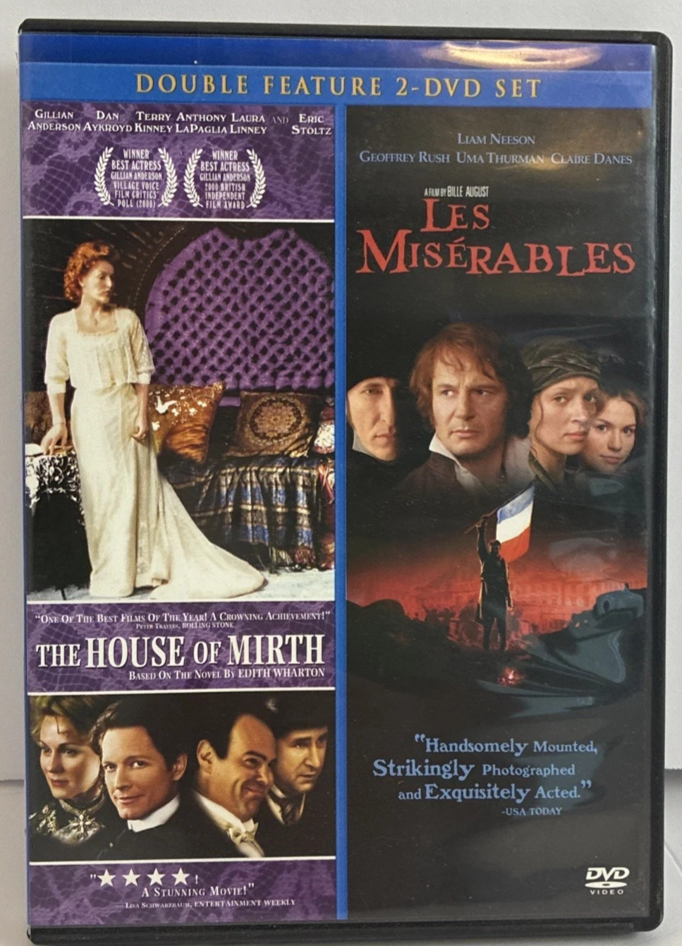 House of Mirth & Les Miserables (1998) (Two-pack), DVD Widescreen, Subtitled, NT