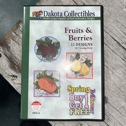 Dakota Collectibles Embroidery Design - Fruits & Berries (CD-ROM)
