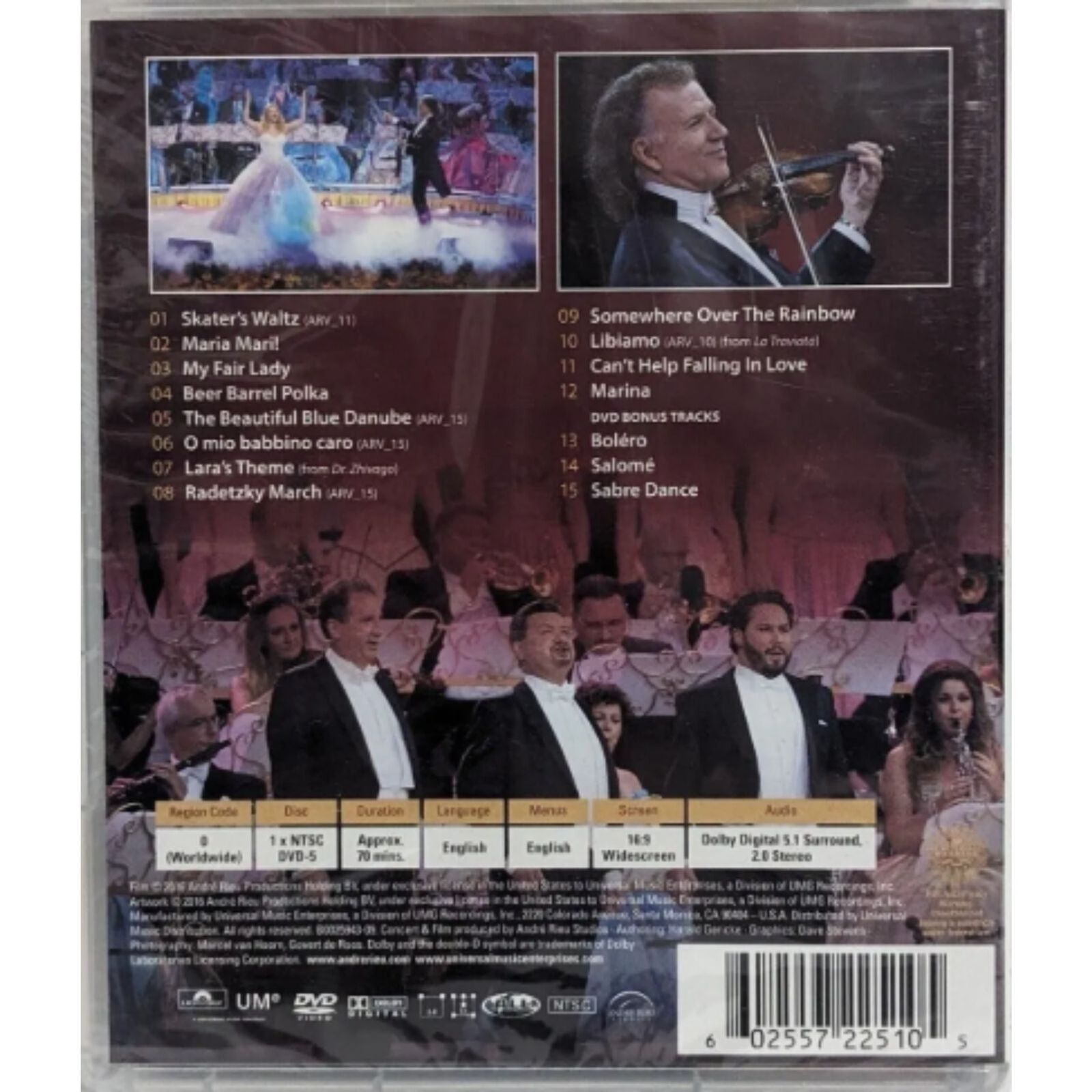 Andre Rieu "Waltzing Forever" (DVD) Brand New
