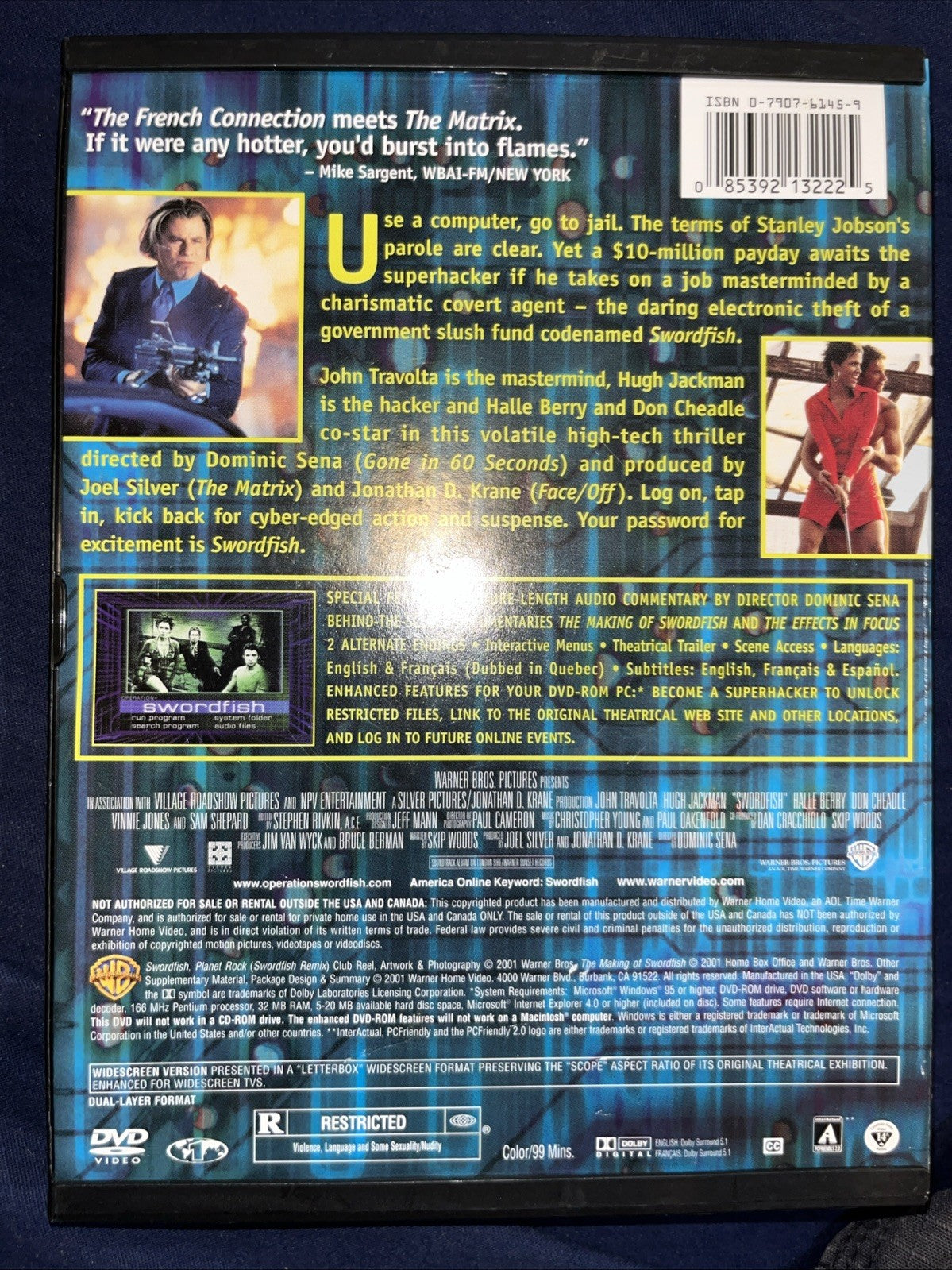 Swordfish (DVD, 2001)