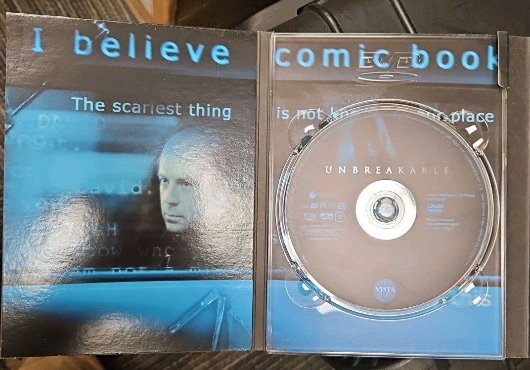 Unbreakable (DVD, 2001, 2-Disc Set, Vista Series) Tested. No Scratches