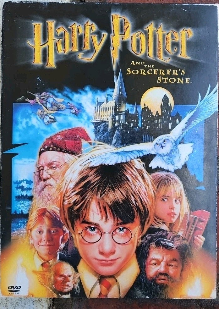 Harry Potter Double Feature: Year 1  Year 2 (DVD, 2012) Tested. Worn Cases. 