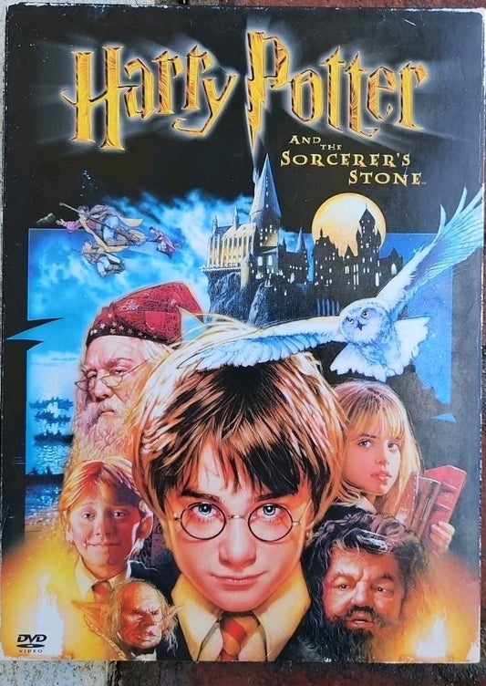 Harry Potter Double Feature: Year 1  Year 2 (DVD, 2012) Tested. Worn Cases. 
