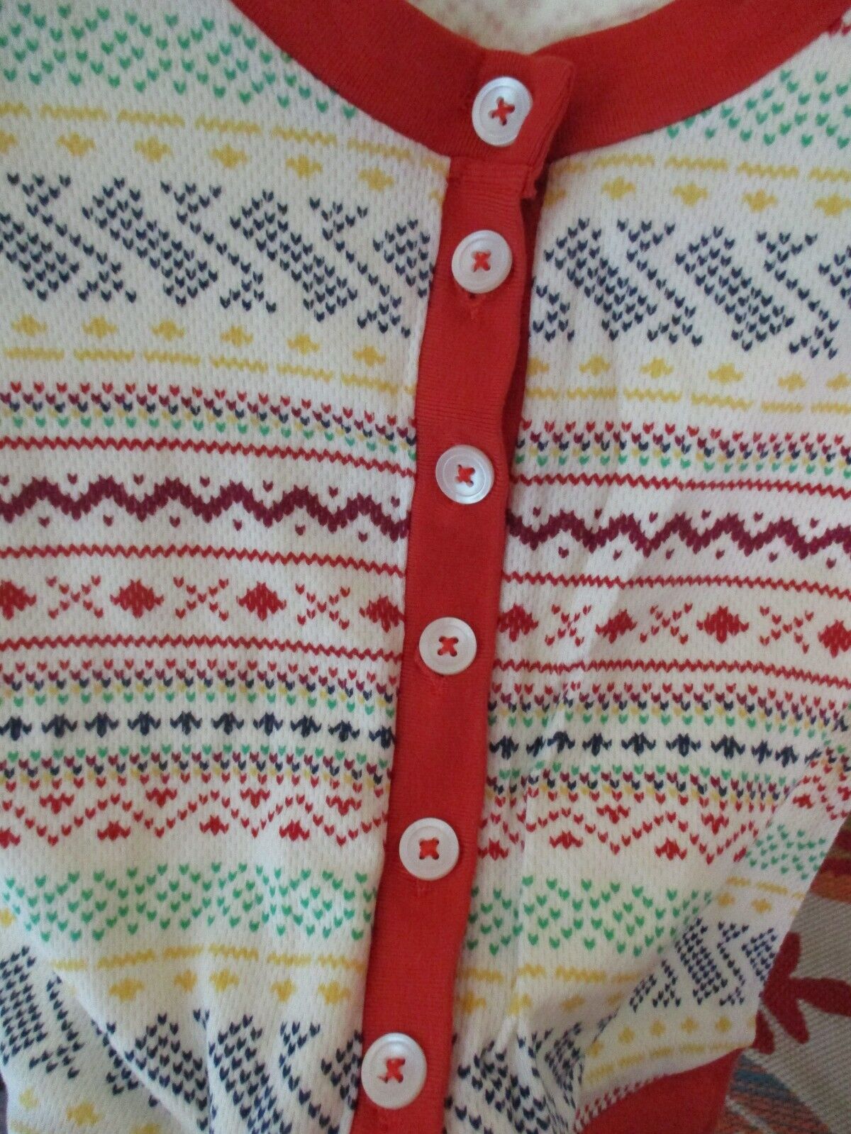 Lilka Anthropologie Fair Isle Pajama PJs Set MEDIUM Excellent condition