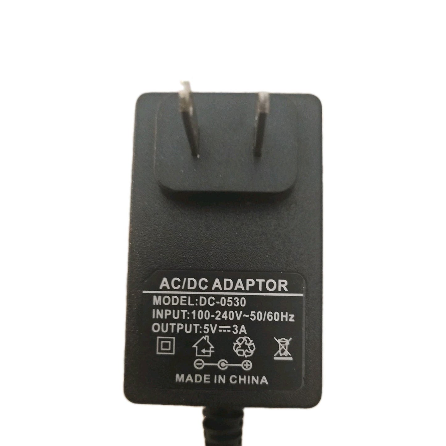 15 Watt AC/DC DC-0530 USB Charger W/ 3ft Extension