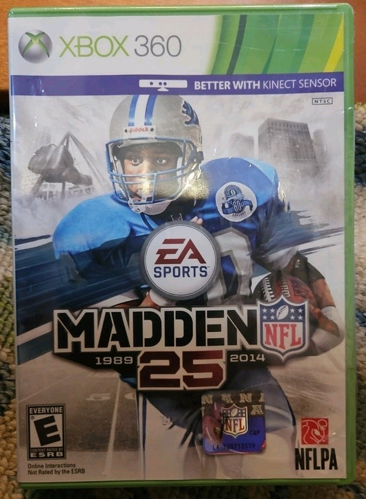 Madden NFL 25 (Microsoft Xbox 360) Tested. No Scratches. New Case. Resealed