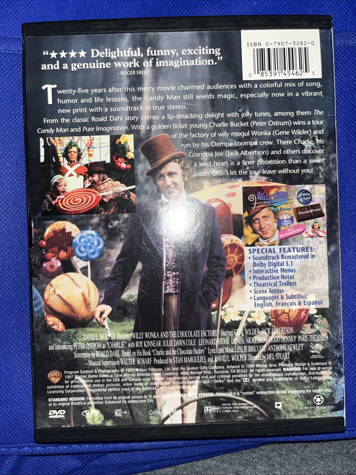 Willy Wonka and the Chocolate Factory (DVD, 1997)