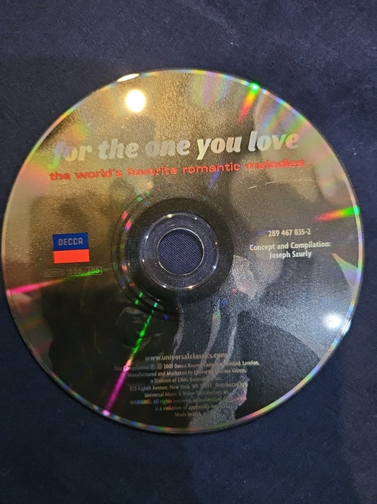 For The One You Love The World's Most Romatic Melodies (CD) DISC ONLY