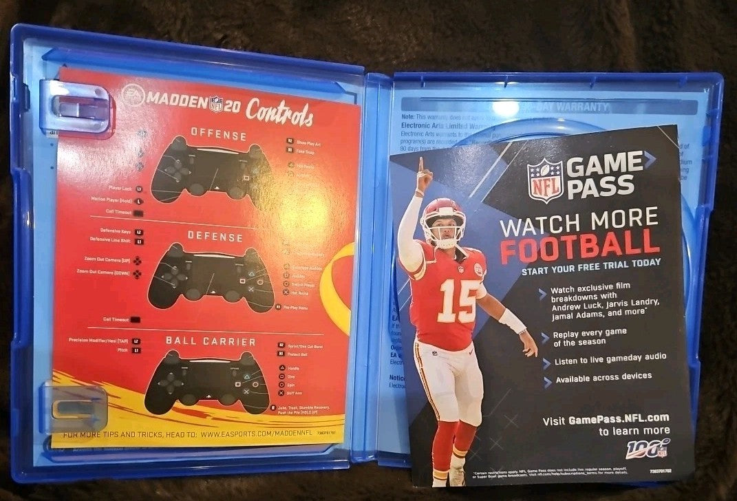 Madden NFL 20 - Sony PlayStation 4. No Game. Box Art And EMPTY Case.