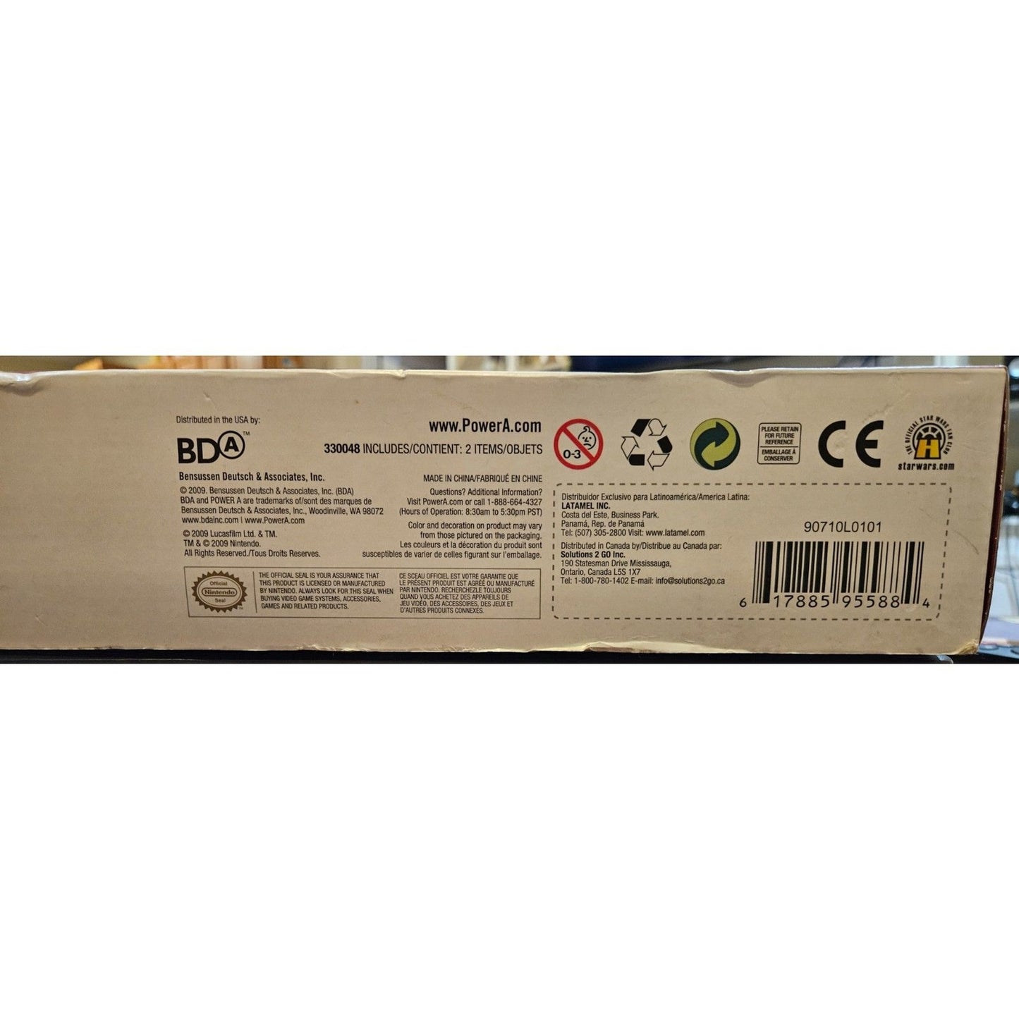 Wii Star Wars Clone Trooper Blaster - New Sealed - Outer Box Damage