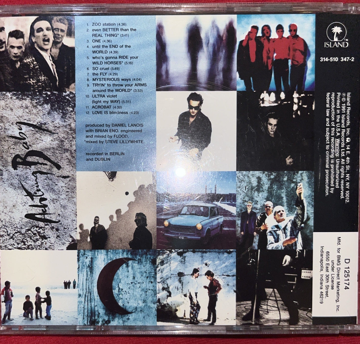 Achtung Baby by U2 (CD, Oct-1991, Island) New