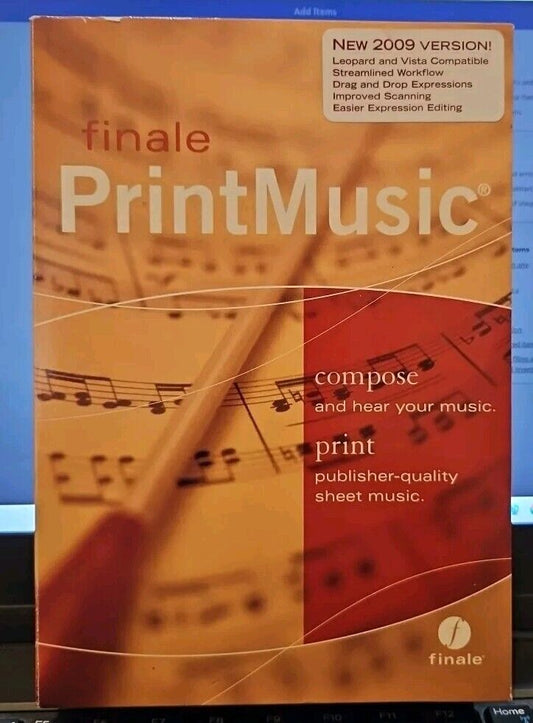 MakeMusic Printmusic 2009 for PC, Mac. CIB. TESTED. NO SCRATCHES.