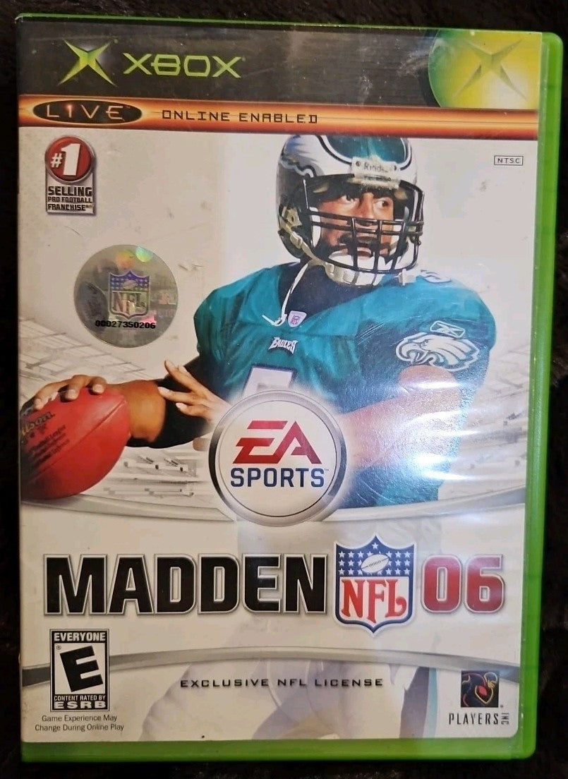 Madden NFL 06 (Microsoft Xbox, 2005) Tested. No Scratches. New Case
