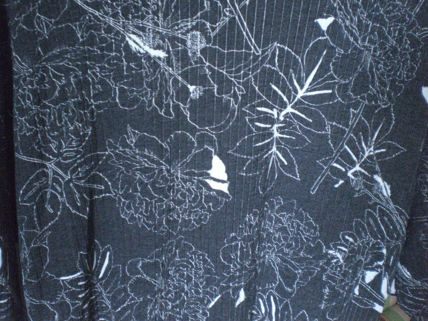 NWT LuLaRoe Shirley Kimono Charcoal and White Floral SMALL