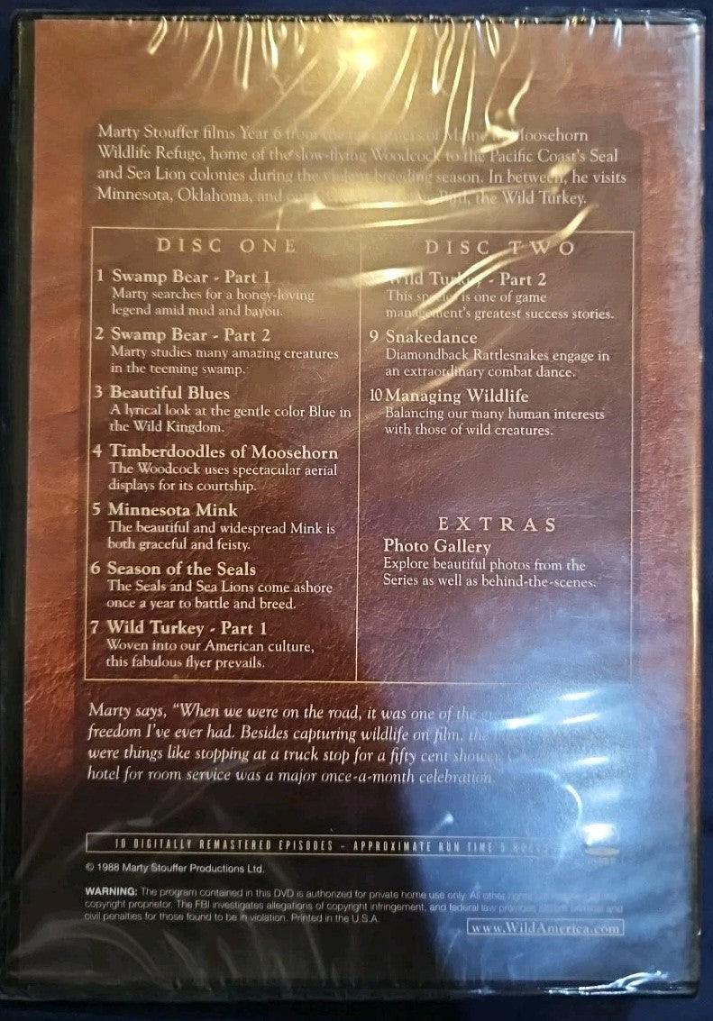 Wild America: Seasons 1, 2, 4,5,6,7 (DVD, 2009, 6-Disc Set, Collectors)