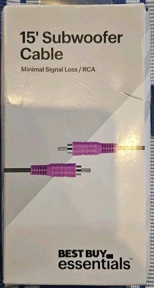 Best Buy essentials- 15' Subwoofer Cable - Black