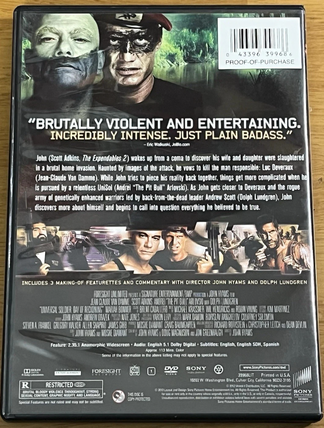 Universal Soldier: Day of Reckoning (DVD, 2012) —