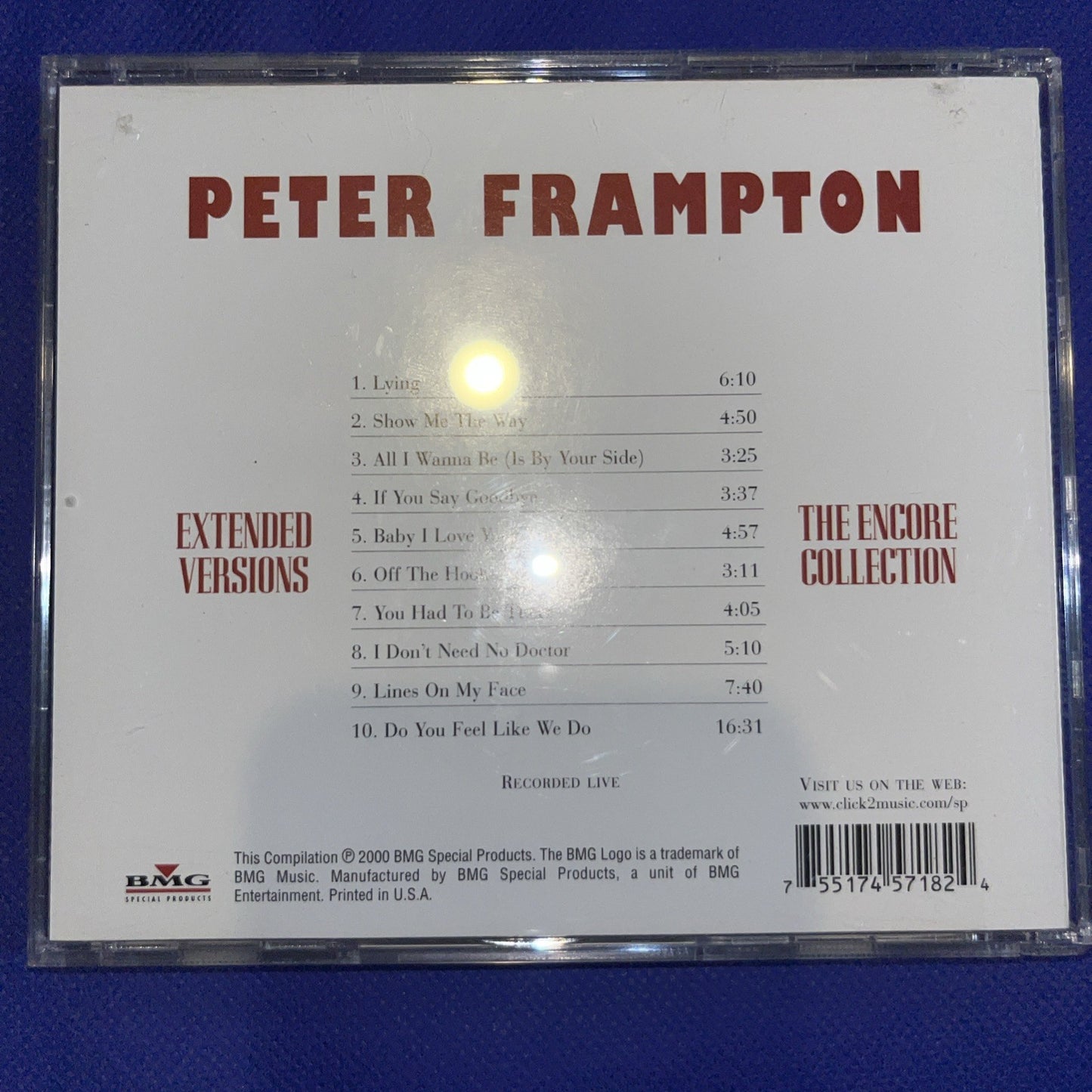 Extended Versions by Peter Frampton (CD, 2000) Sealed