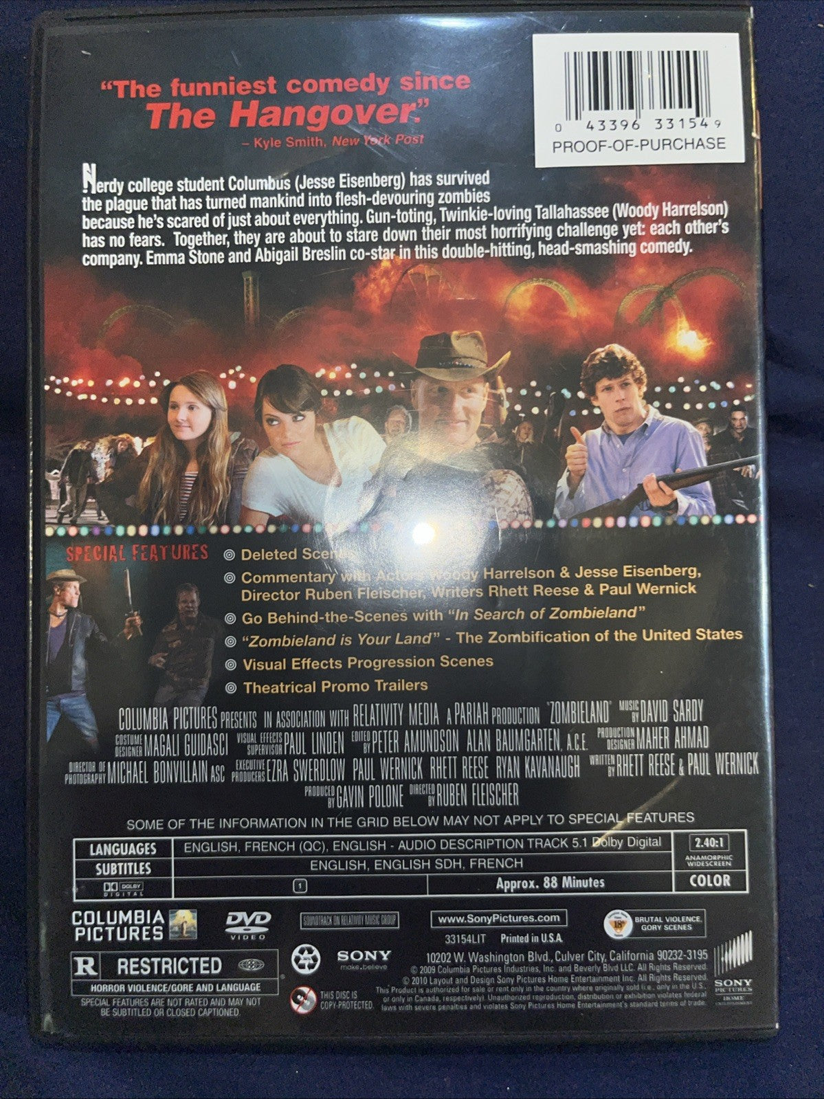 Zombieland (DVD, 2009) Sealed