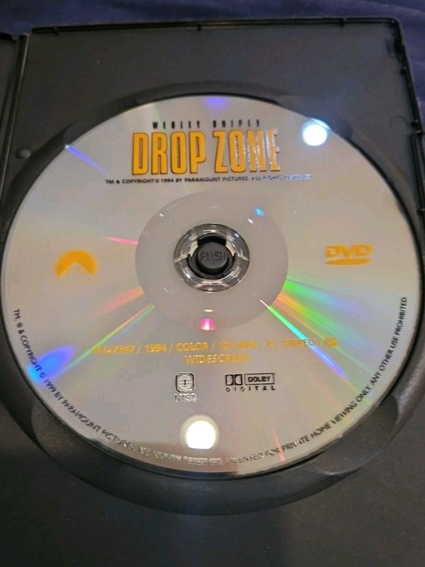 Drop Zone (DVD, 1994) Slim Case. Cropped Sleeve