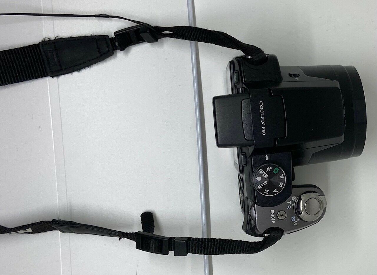Nikon COOLPIX P80 10.1MP Digital Camera - Black - Bundle Charger Battery BUNDLE