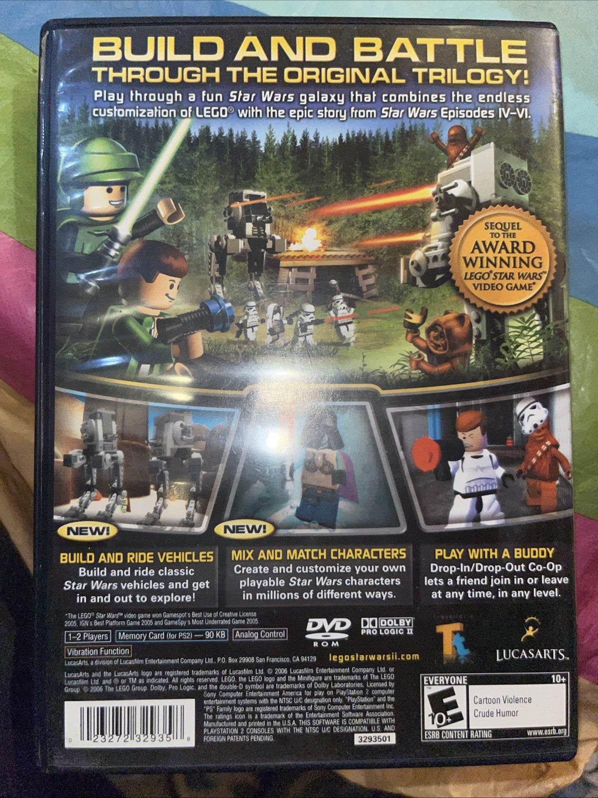 Lego Star Wars 2 the Original Trilogy (PS2) Tested. W/Manual. Original Case