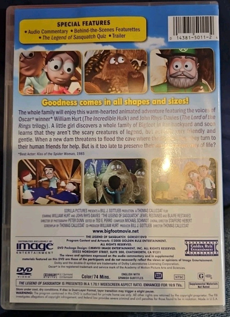 The Legend Of Sasquatch (DVD, 2008)
