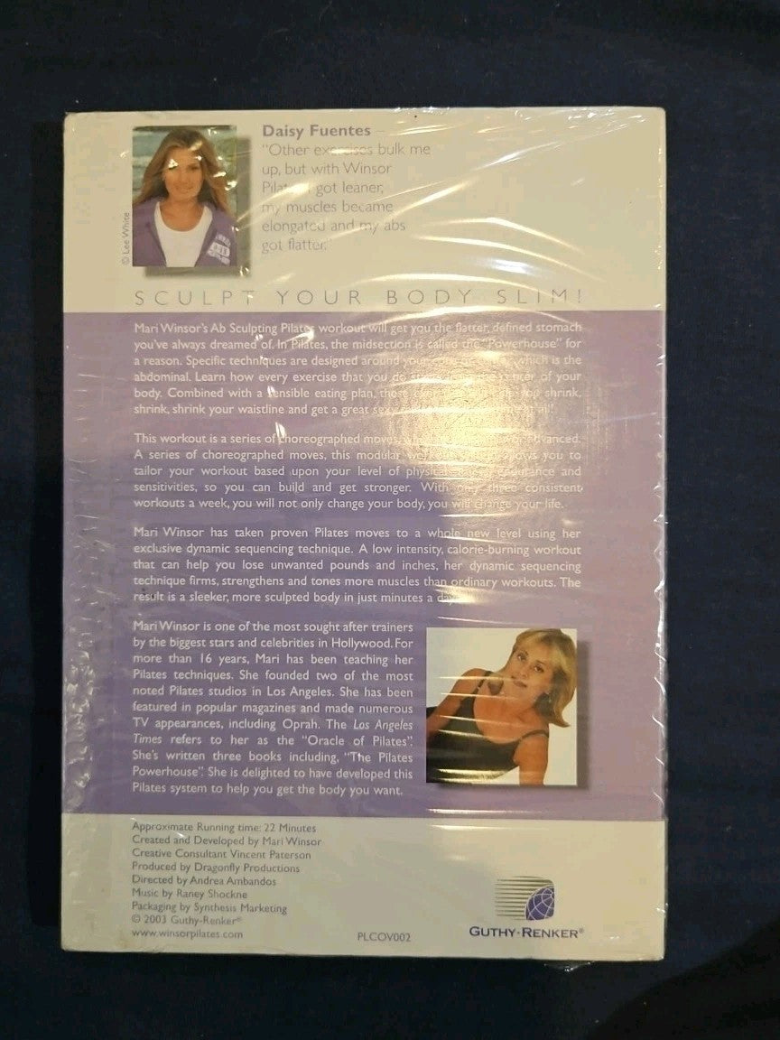 Winsor Pilates Scupt Your Body Slim AB Sculpting (2010, DVD)