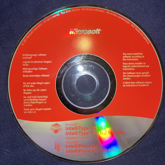Microsoft IntelliType/Intellipoint 6.2 For Win/Mac